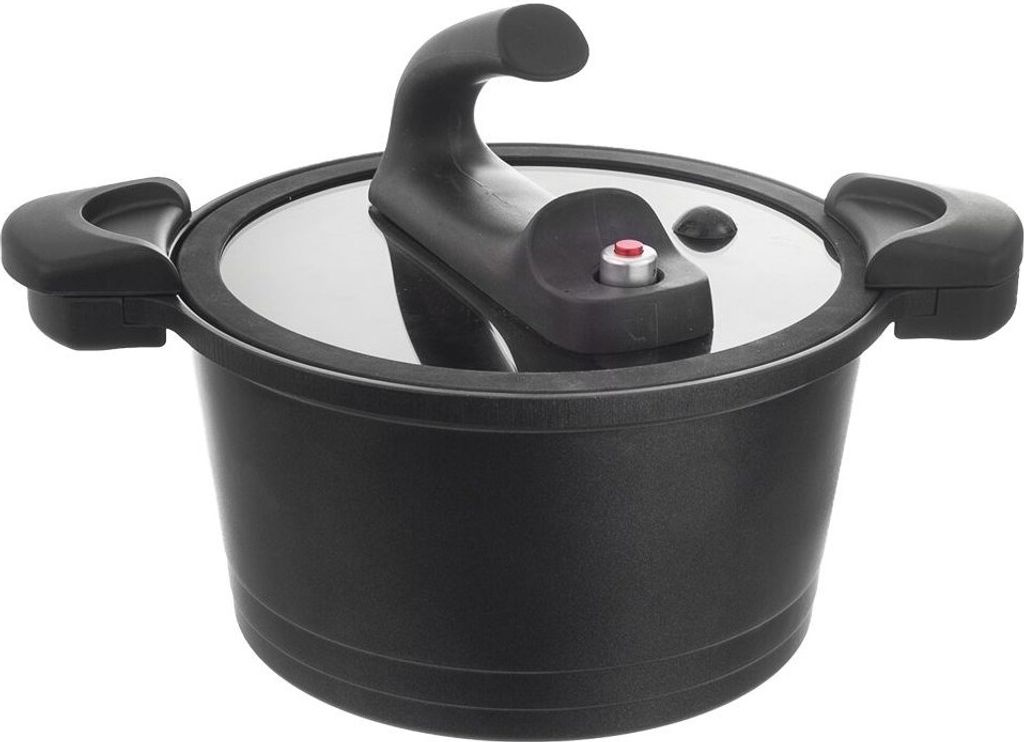 Orion Schnellkochtopf DRUCKKOCHTOPF Vakuum-Kochtopf aus Granit 5,5l 26 cm