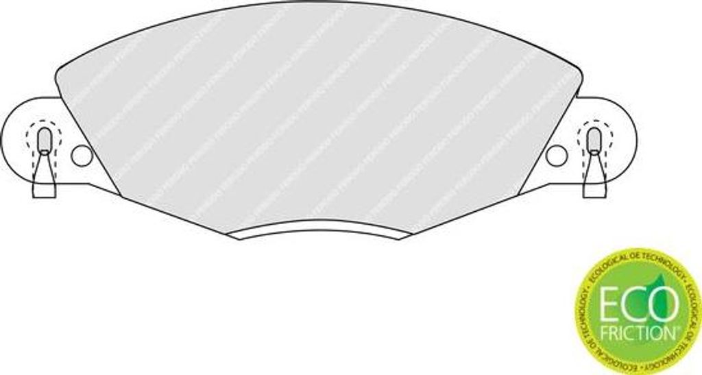 FERODO FDB1412 Bremsbelagsatz, Scheibenbremse OE 1617274180 kompatibel mit C5