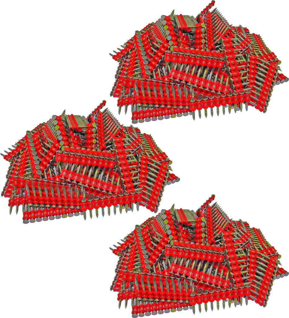 Betonnägel 22mm 3000 Stück ø3,0-2,6mm für Nagler, Magaziniert Befestigung auf Beton, Stahl HB42