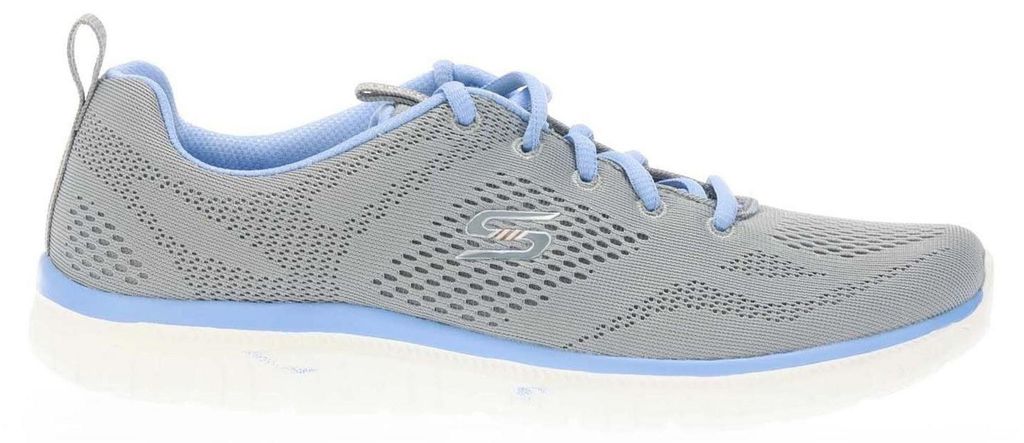 Skechers - "Virtue Kind Favor" Sneaker für Damen, Netzmaterial, Flach GT20417 (36 EU) (graublau)