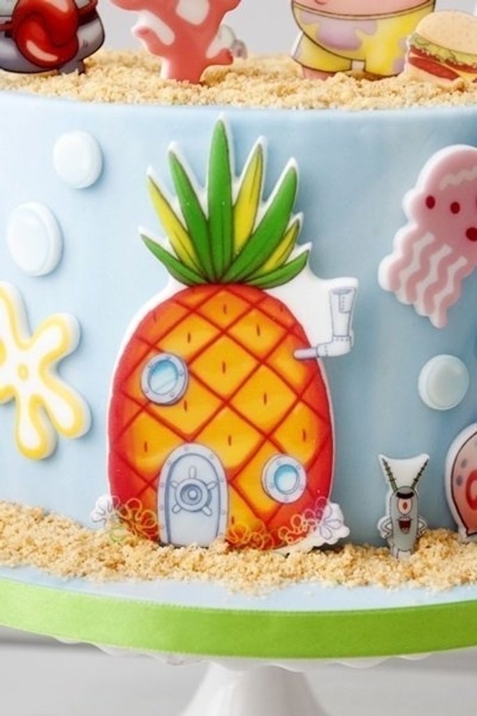 Sweetfanaberia | Tortendekoration Set SPONGEBOB - 18 Teile Produktbild 5