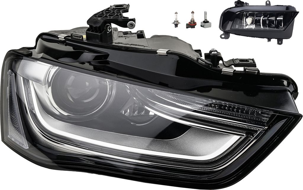 Johns, Scheinwerfer Xenon passend für Audi A4 8K D3S H7 Re. 02/12- TFL+Nebel+Leuchtmit. 8K0941754 8K0941700 8K0941700B
