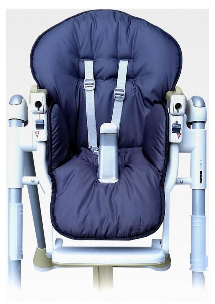 Ersatzbezug für Hochstuhl Kissen, Sitzkissen für Peg Perego Prima Pappa Diner, wasserdicht in Graphit