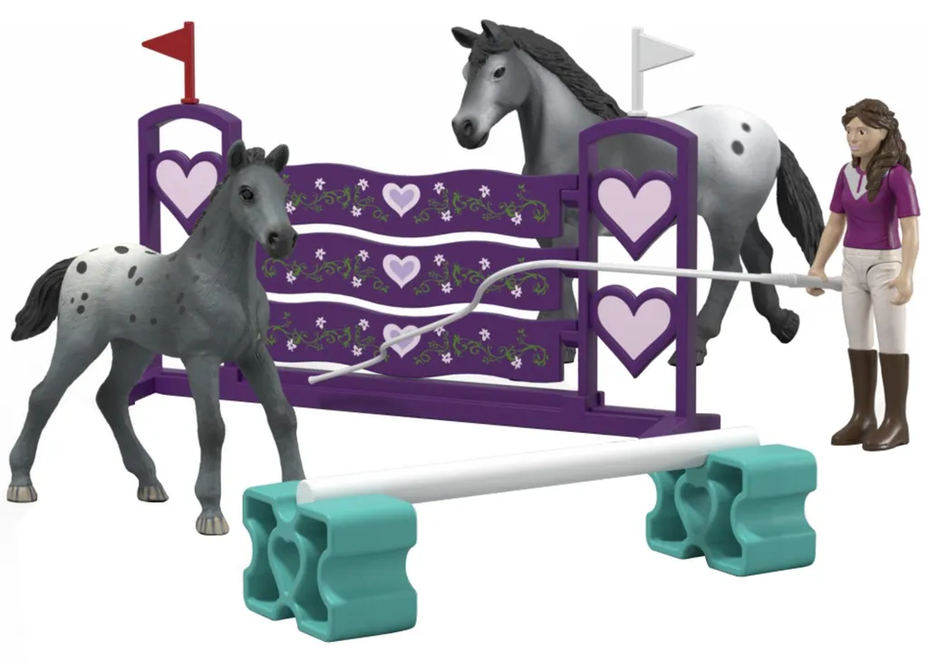 Jouet Équestre Entraînement de Lisa Schleich Horse Club avec Obstacles
