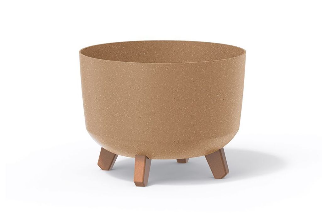 Prosperplast Blumentopf GRACIA Eco Wood Standard Natur 33,9 cm
