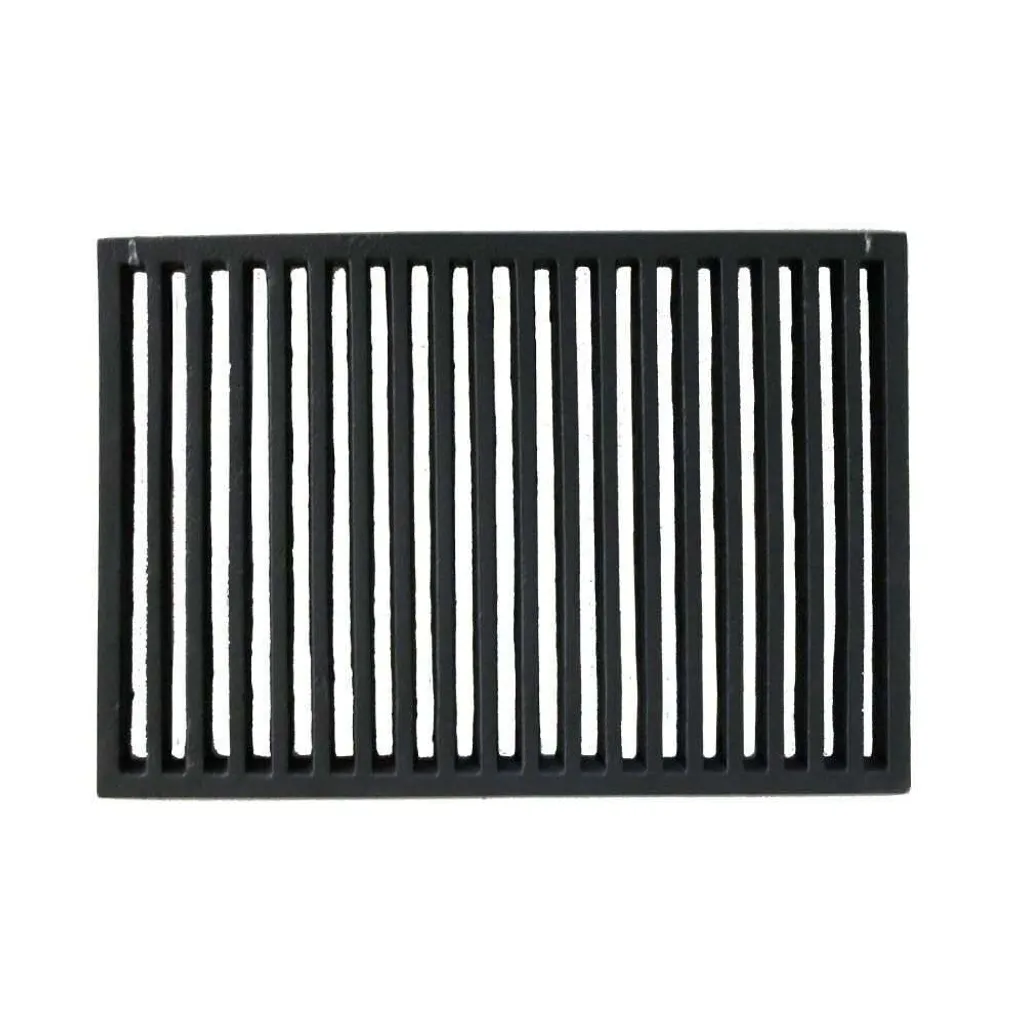 Grille de cheminée fonte 45 x 30 cm - Fini le bois qui brûle mal !