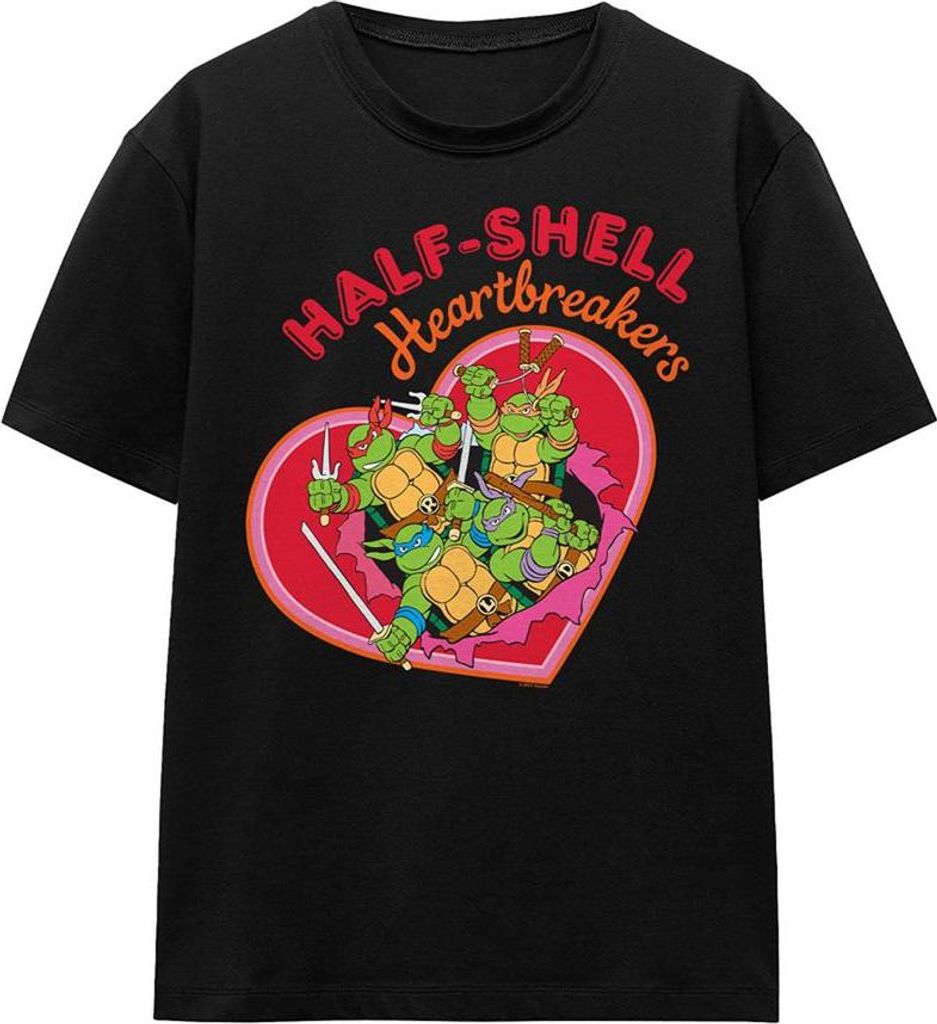 Teenage Mutant Ninja Turtles - "Valentine ́S Heartbreakers" T-Shirt für Damen TV28471 (L) (Schwarz)