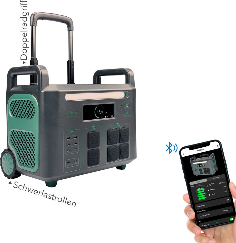 EPEVER® ATZ3600EU Powerstation 3600W, 2048Wh, Produktbild 