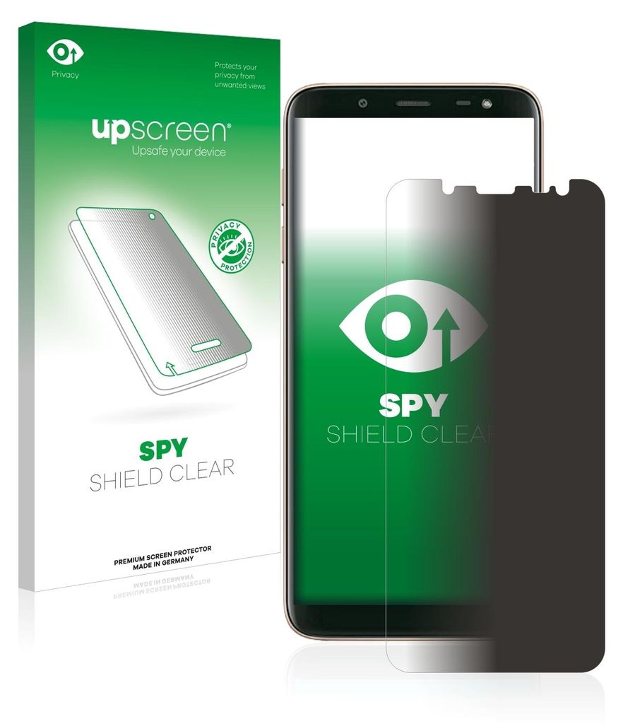 Für Samsung Galaxy J6 2018 Sichtschutzfolie Schutzfolie upscreen Anti-Spy Privacy Sichtschutz Blickschutz Display Schutz Folie Blaulichtfilter