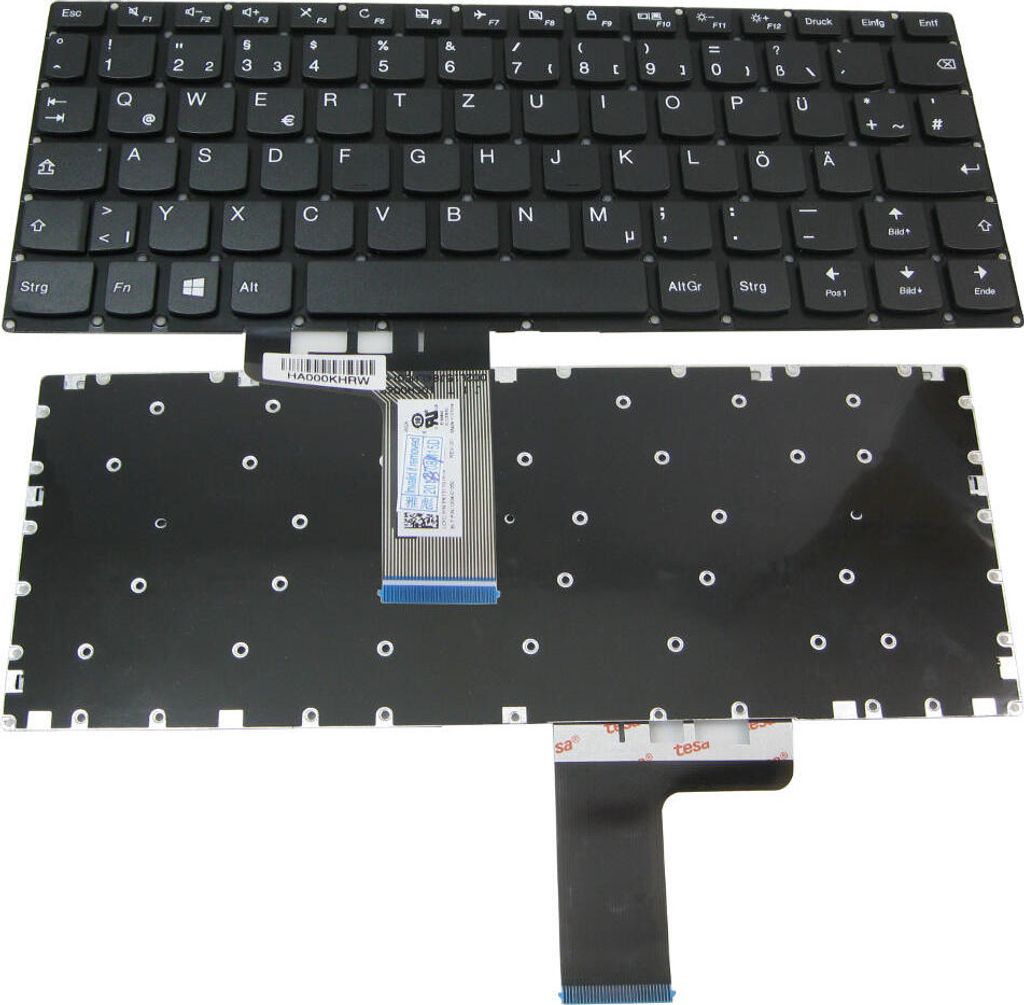 Trade-Shop Original Laptop Tastatur / Notebook Keyboard Deutsch QWERTZ für Lenovo Yoga 310 310-11 310-11IAP 310-11IAP 710 710-11 710-11ISK 710-11I...