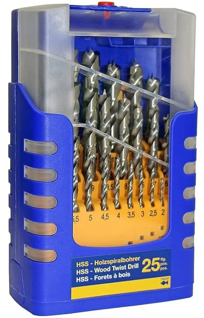 Forets HSS Haute Précision 1-13 mm D-Work - 25 Mèches Acier Durable