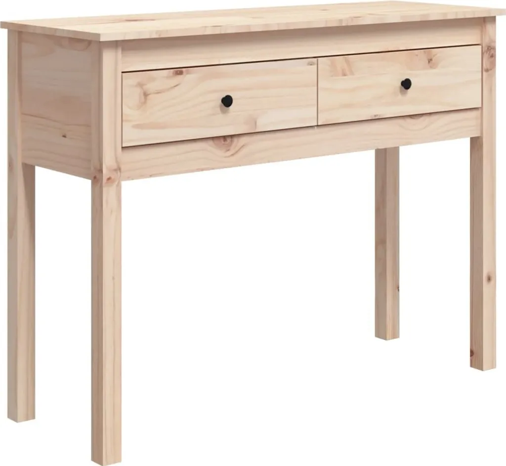 Consolle Professionale in Legno di Pino 100x35x75 cm | Alta Resistenza