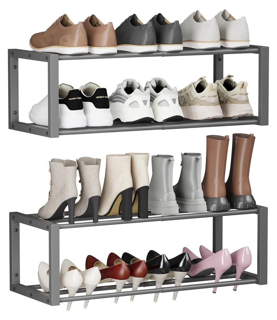 Omgoods – Wandregal für Schuhe, geeignet für 12 Paar Schuhe Produktbild 