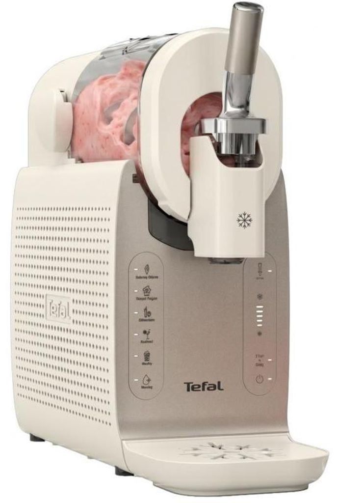Tefal Freezi, 16-in-1 Instant Softeis- & Slushmaschine, Softeis-Maschine, 1 l, Weiß, 246 mm, 526 mm, 503 mm