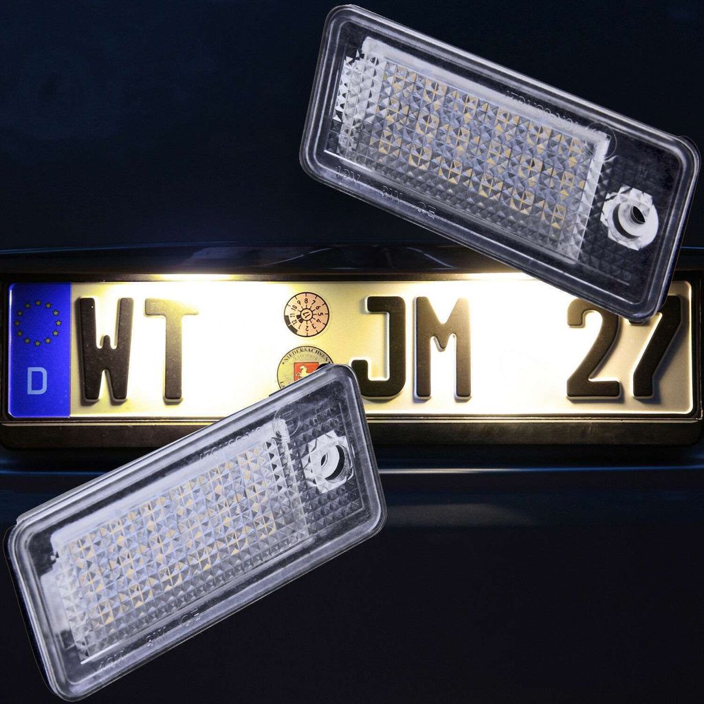 warmweiß Led Kennzeichenbeleuchtung für AUDI A3 8P & Sportback & Cabrio