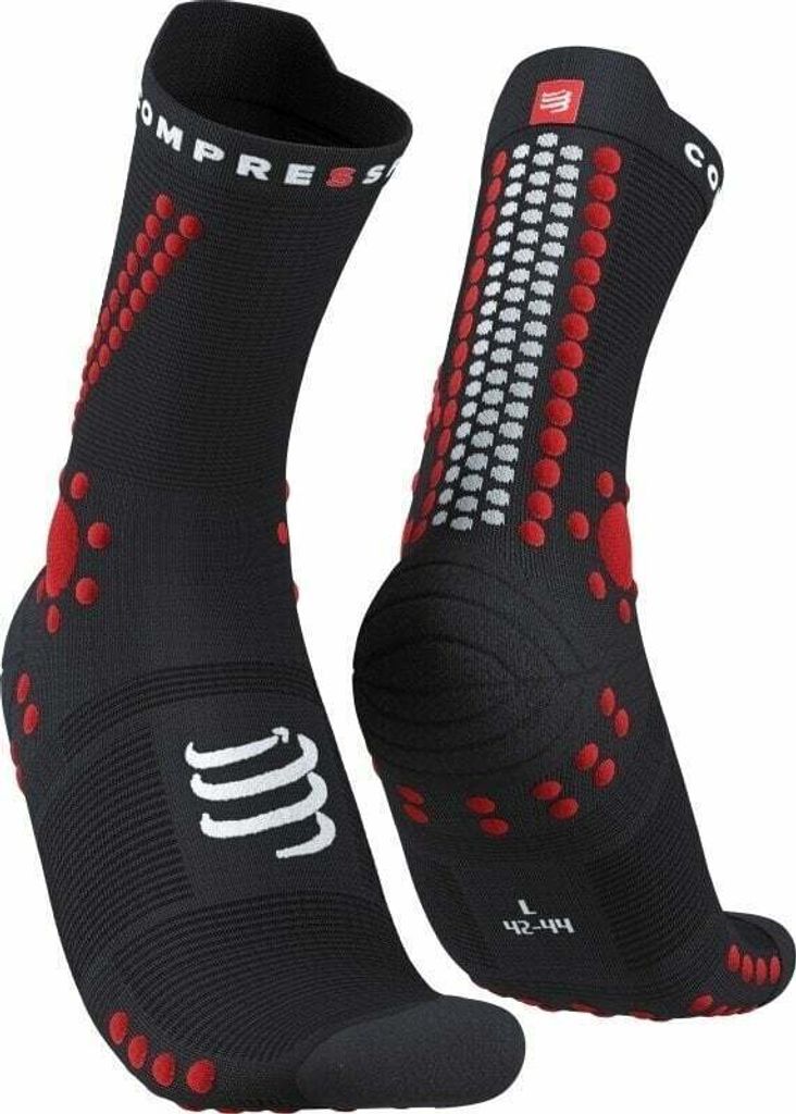 Compressport Pro Racing V4.0 Trail Black/Red T2 Laufsocken