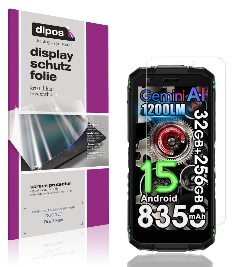 4x Pellicola Protettiva per DOOGEE Fire 3 Max Protezione Immagine del prodotto 