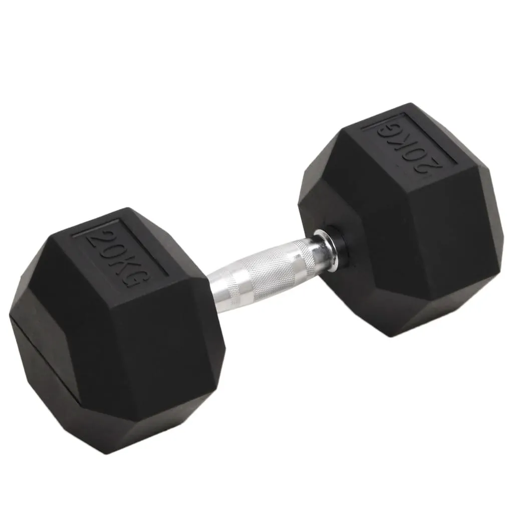 Haltère court 20 kg fonte idéal pour renforcer bras et pectoraux