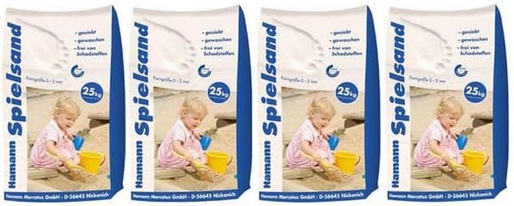 Hamann Mercatus Spielsand Classic 4 x 25 kg Produktbild 