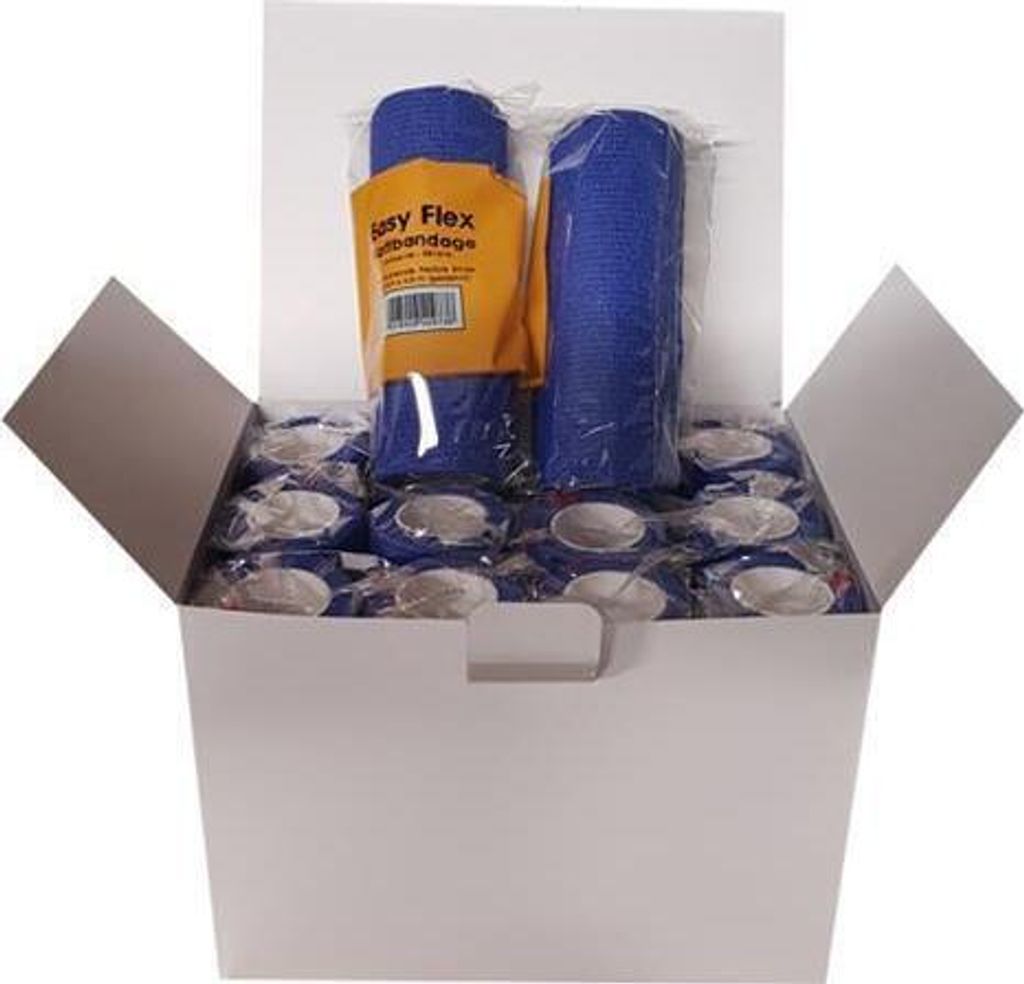 12 Stück blaue selbsthaftende Haftbandagen 150mm x 4500mm, flexibel und vielseitig einsetzbar