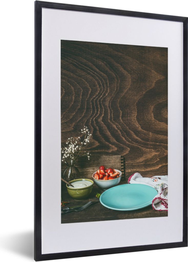 MuchoWow® Gerahmtes Poster Rustikal - Obst - Produktbild 
