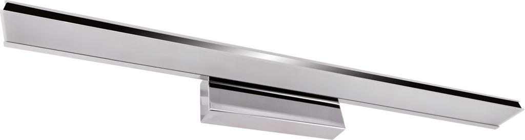 Wandleuchte Edelstahl LED IP44 62 cm breit Chrom länglich neutralweiß 4100 K 1880 lm Modern Wandlampe Bad