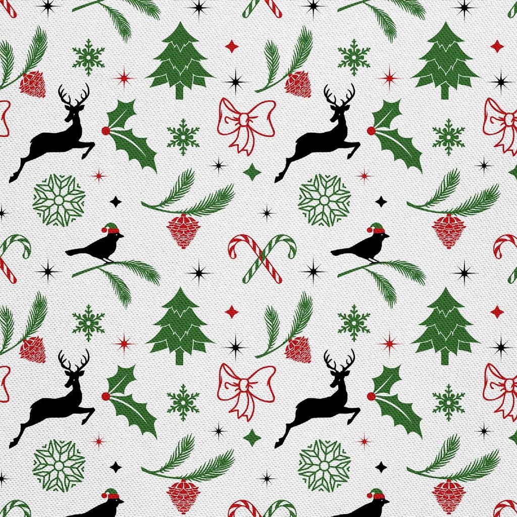 OUTDOOR DEKOSTOFFE OXFORD - Motiv Weihnachtsferien | DX1874