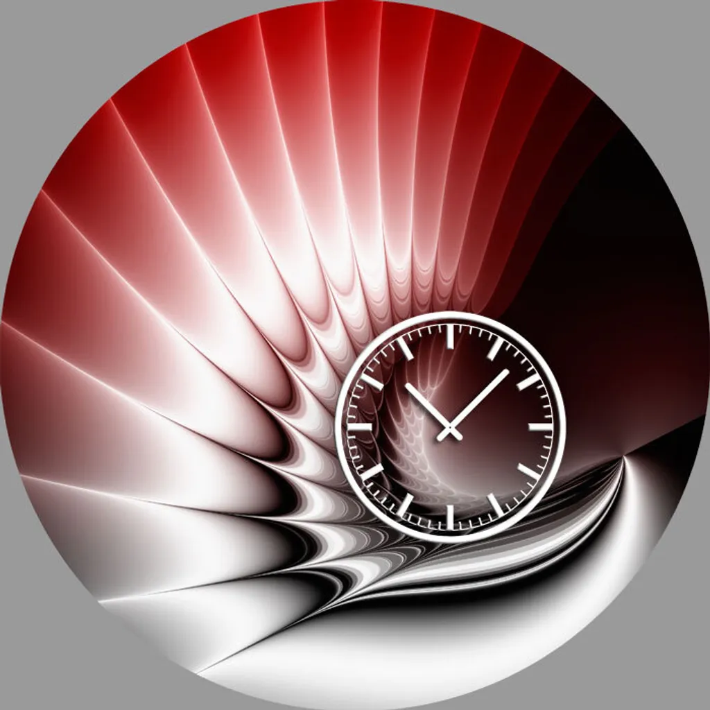 Orologio da Ufficio Dixtime 5073 - Design 50cm Moderno Alluminio