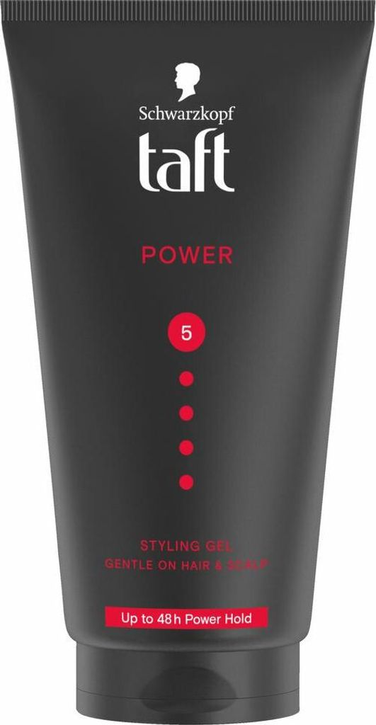 Taft - Power 5 - Styling Gel - Starker Halt für jeden Style - 150 ml - 1 Stück