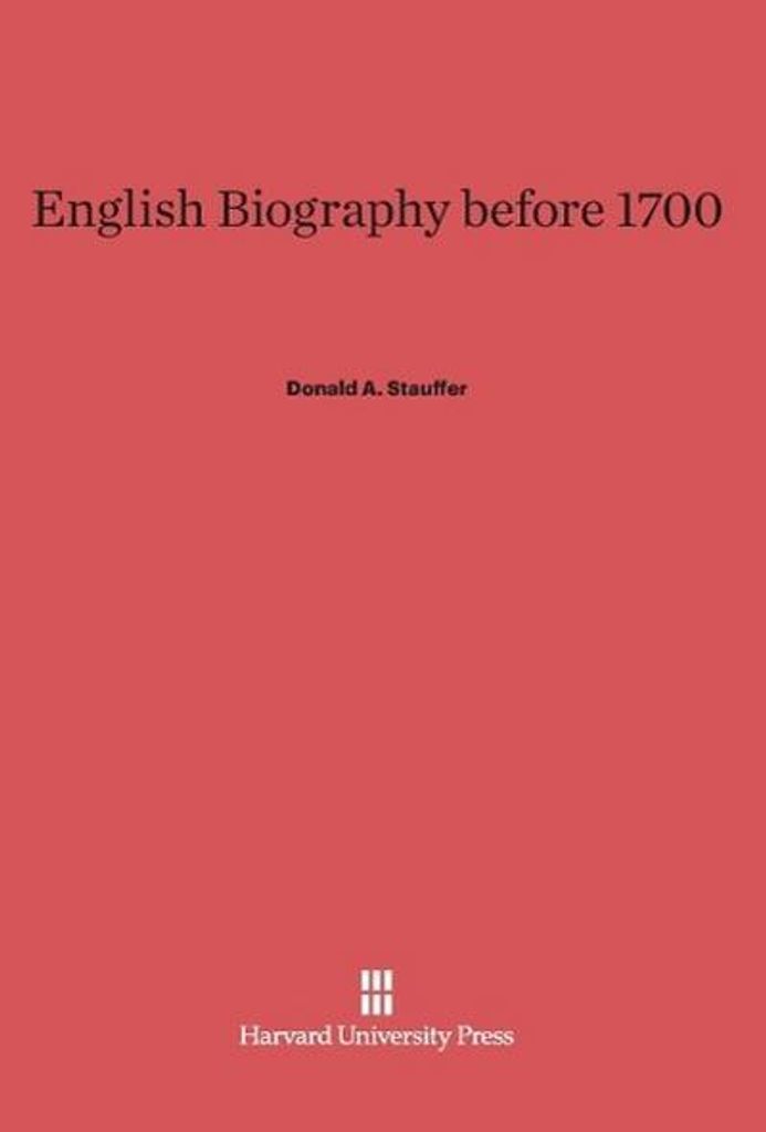 English Biography Before 1700