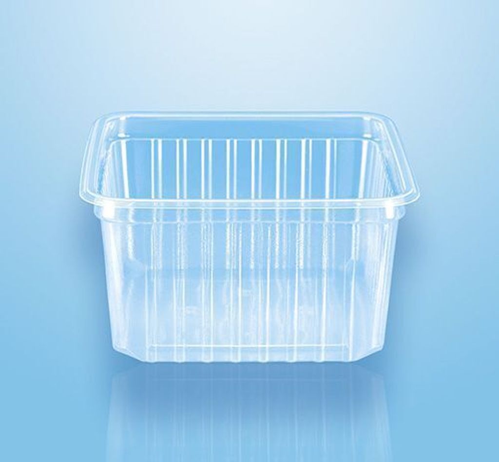 450 tradingbay24 Verpackungsbecher, PP eckig 500 ml 6,1 cm Produktbild 