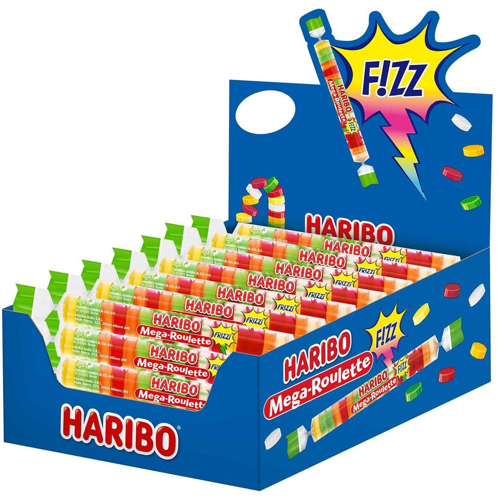 Haribo Roulette Mega Sour (40 x 45 g) Immagine del prodotto 