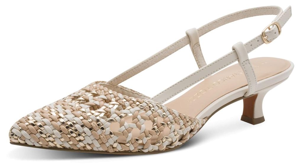 Marco Tozzi Slingpumps Damen 32313833303534 Beige 38 EU Produktbild 