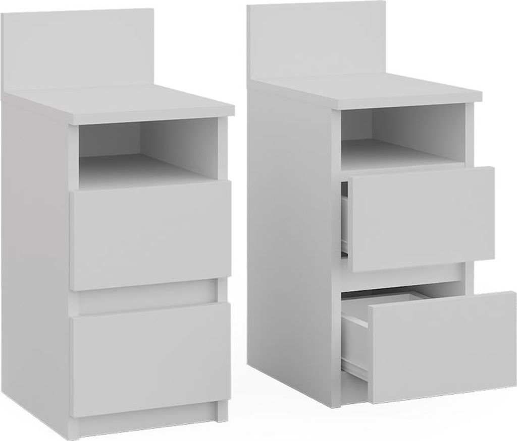 Comodino Vicco Monty Bianco Set di 2, Model 53164 Immagine del prodotto 