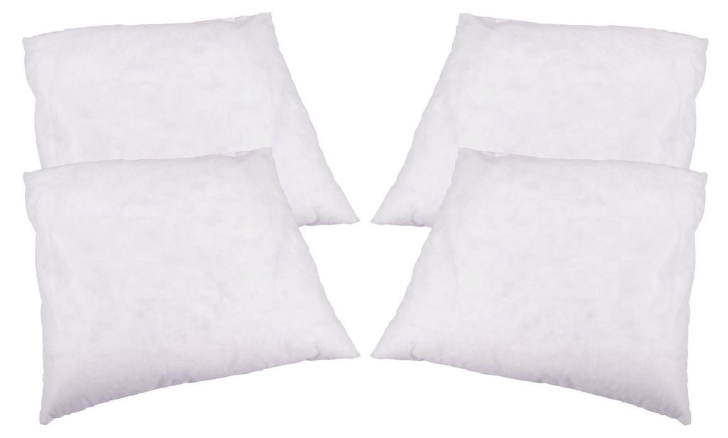 4x Dekokissen weiß 40x40 cm mit Füllung 100% Polyester | Produktbild 
