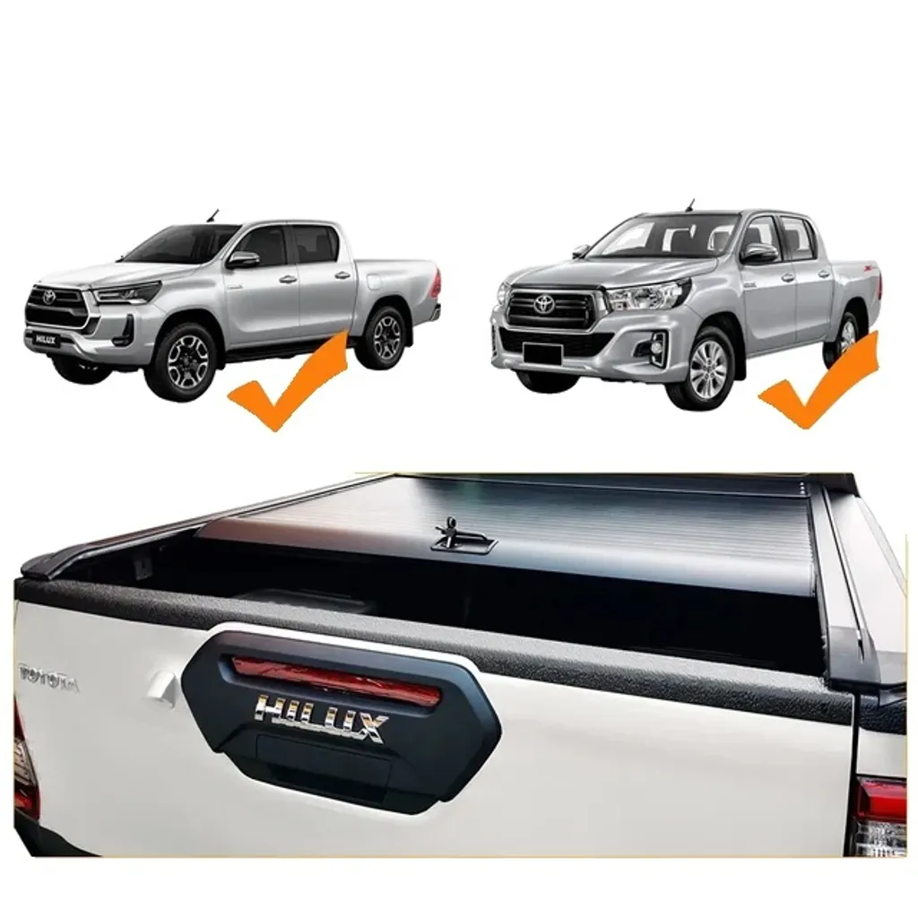 Barre de Protection Hayon Toyota Hilux Revo 2021-2023 Finition Noir Mat