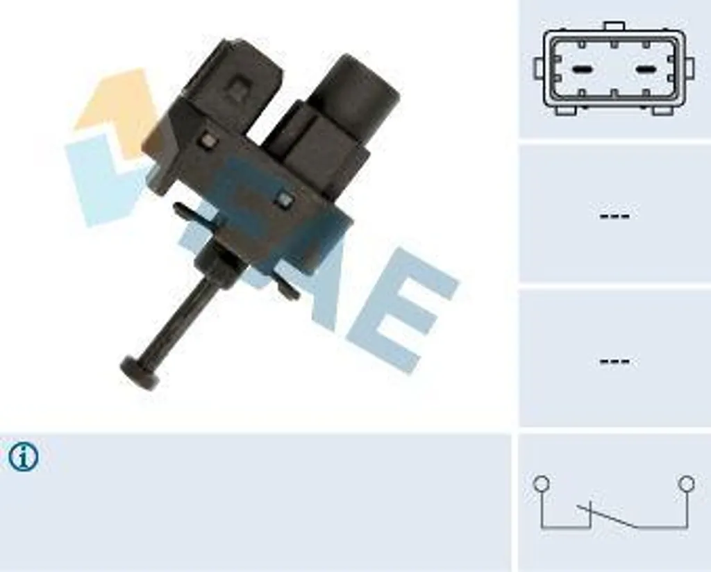 FAE 24810 Interruttore luce freni OE 1062670 compatibile con Fiesta, Focus, Fusion, Mondeo
