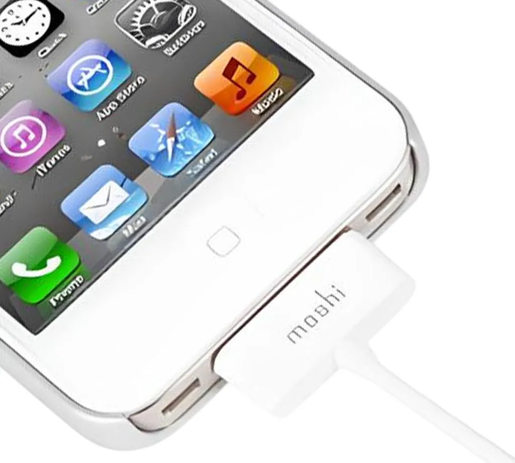 Coque Moshi iGlaze iPhone 4/4S Blanche : Finition premium antichoc