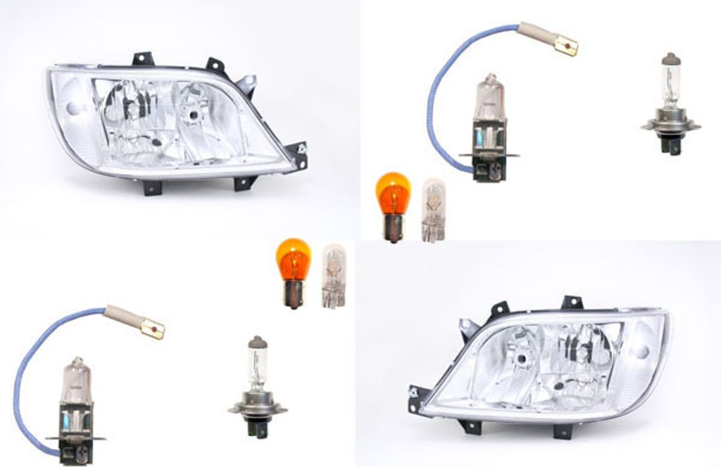 Johns, Scheinwerfer Halogen passend für Mercedes Sprinter 901 904 02-06 Leu. Set Li. Re 9018202461 A9018202461 9018202561 A9018202561