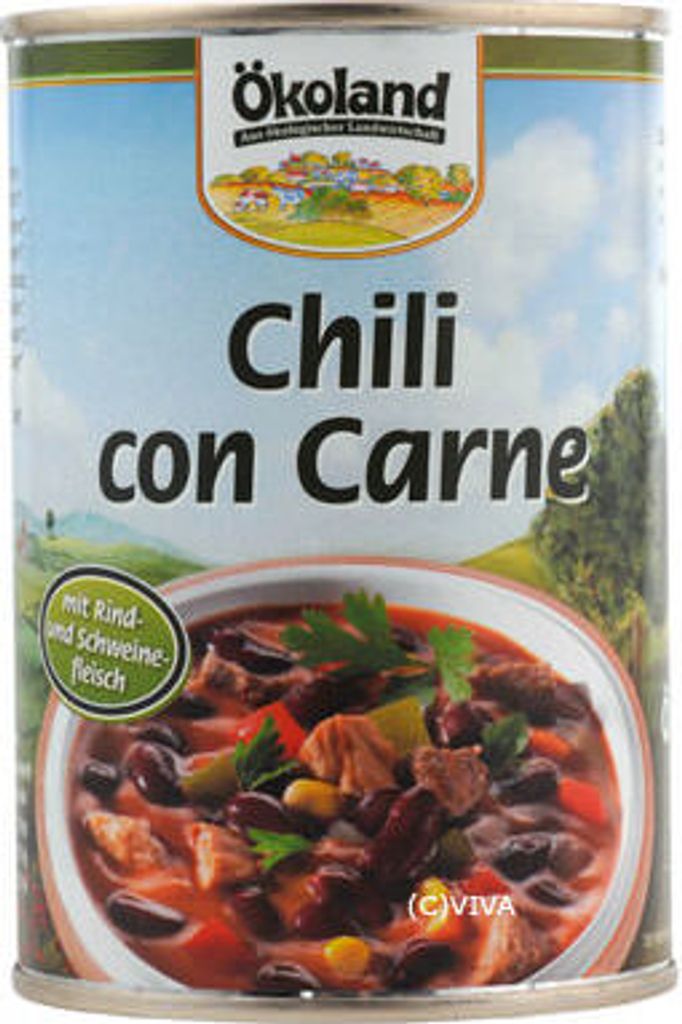 ÖKOLAND Chili con Carne mit Rind- und Schweinefleisch - Produktbild 