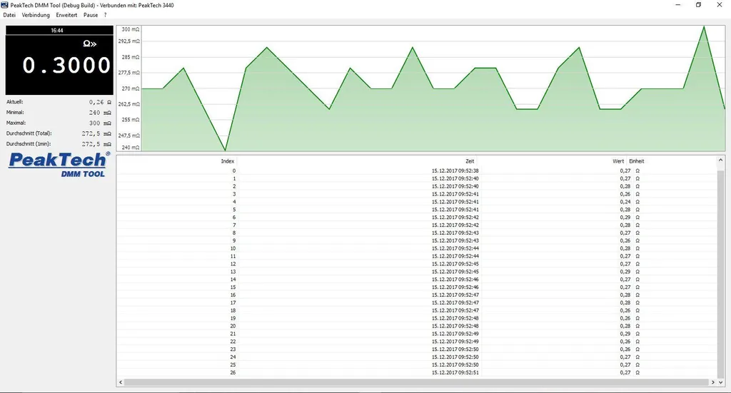 Multimètre Numérique Graphique PeakTech P 3440 avec Mémoire Interne Pro - 13