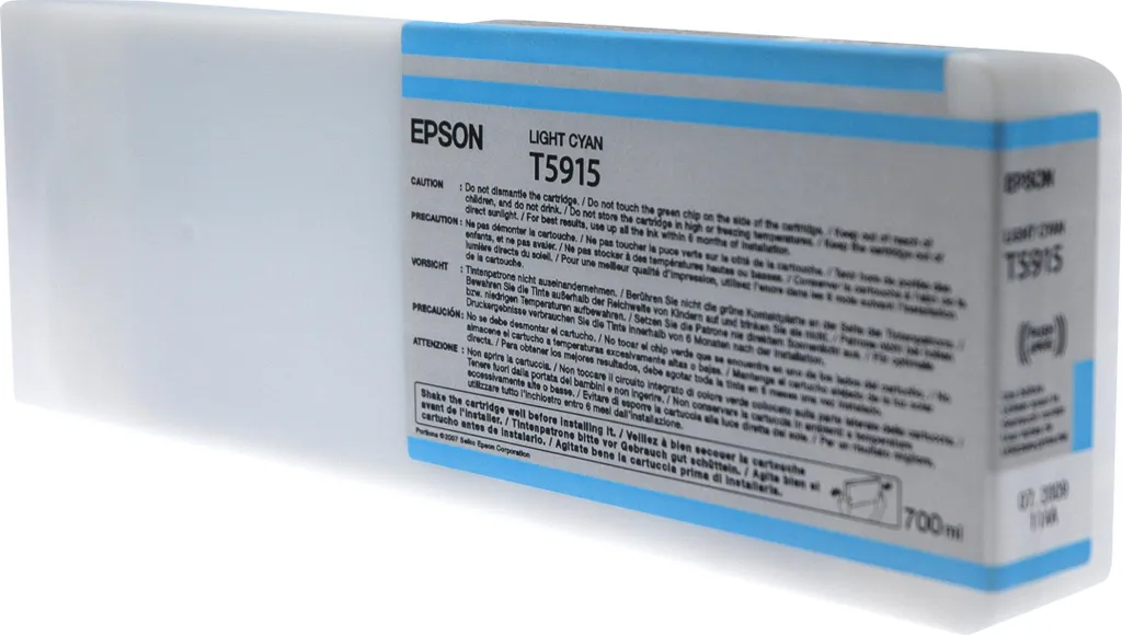 Encre Epson T5915 Cyan Clair 700 ml d'Origine - Haute Fidélité des Couleurs