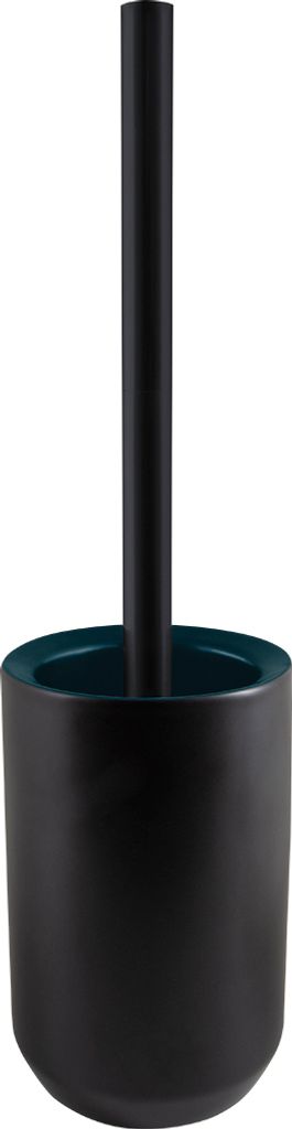 Spirella WC Bürste Toilettenbürste Klobürste "Jaro" Steingut 11 x 41,5 cm - Petrol Schwarz
