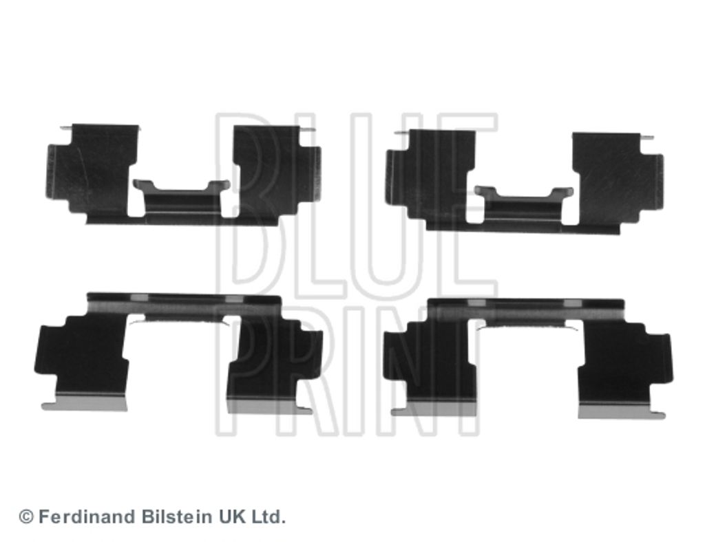 4x BLUE PRINT ADH248603 Zubehörsatz Scheibenbremsbelag Vorne für HONDA CIVIC VII Hatchback (EU, EP, EV) für ROVER CABRIOLET (XW)