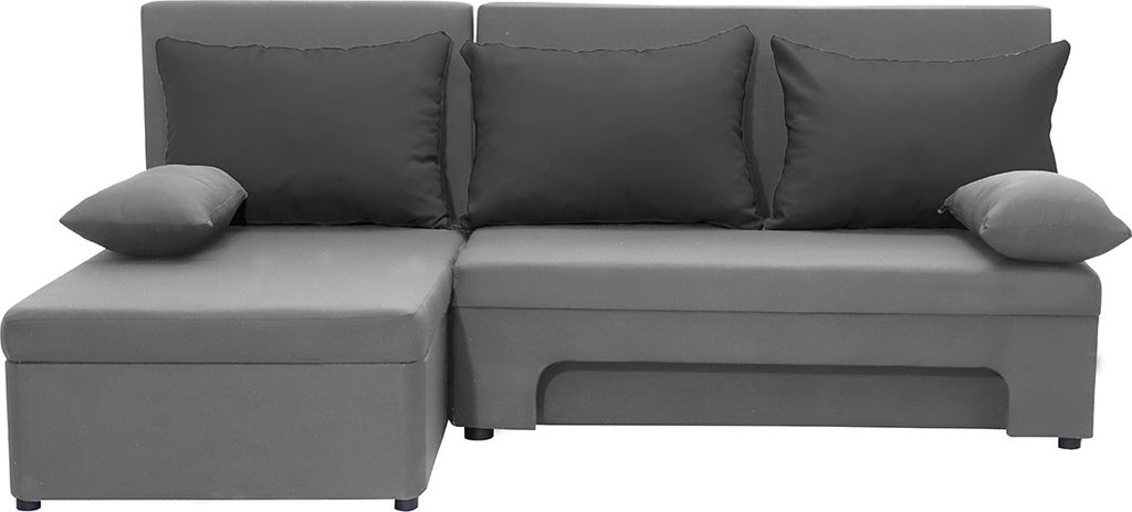 Ecksofa mit Schlaffunktion ERES - Hellgrau/Dunkelgrau