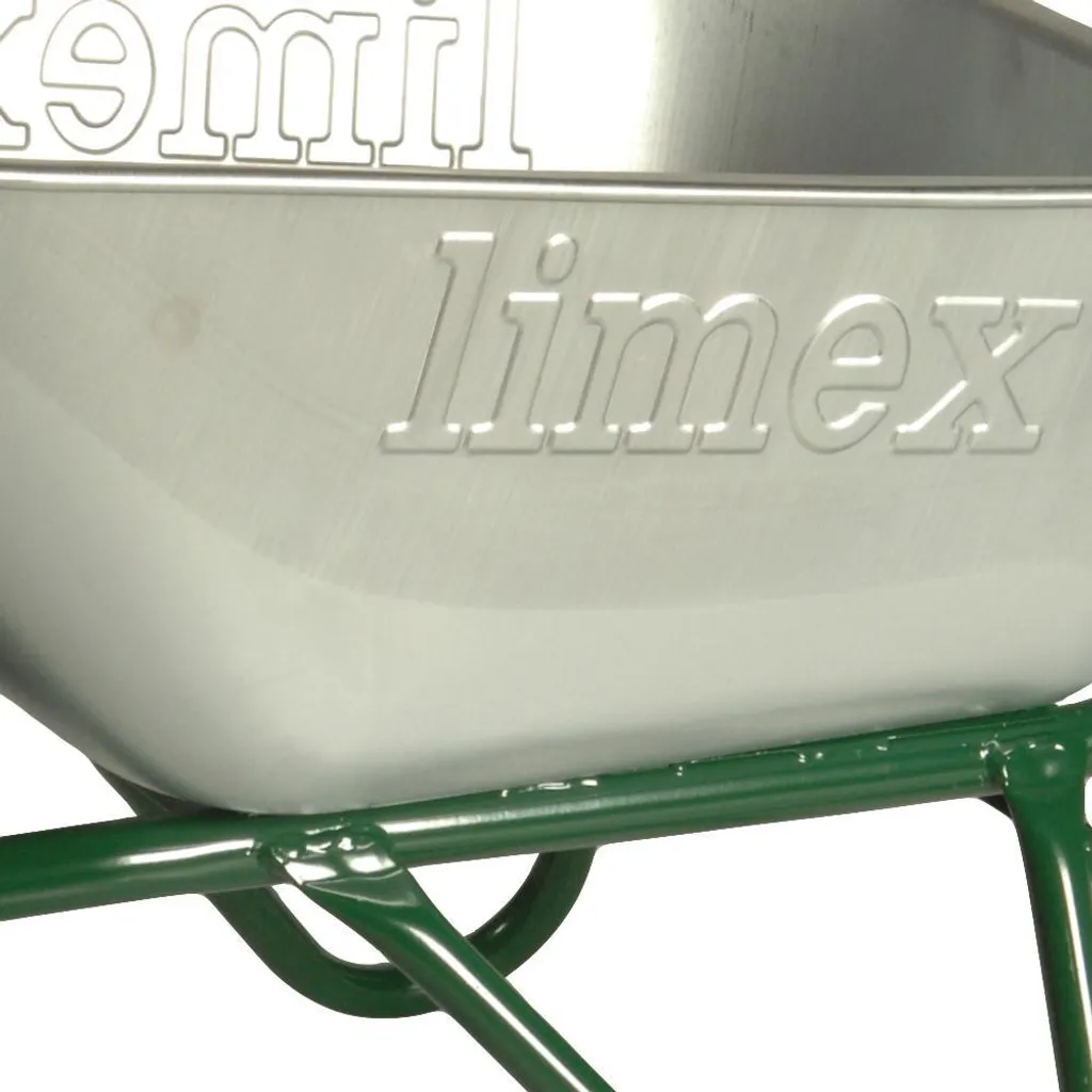 LIMEX Diable de chantier vert 100L 840338 structure acier renforcée - 4