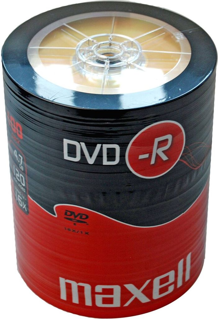 Maxell DVD-R 4.7GB 100 Pack, Spindel Produktbild 