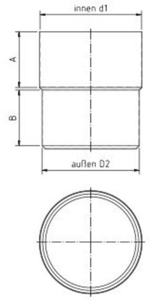 Zambelli VM Blank-Zinc® Ablaufrohr-Verbinder DN 100 mm Produktbild 