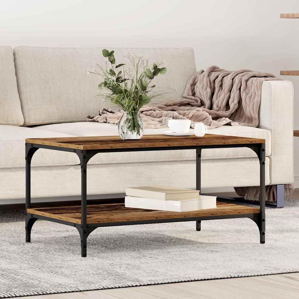 "Schlussverkauf" Couchtisch 1 PC - Modernen Stil - Kaffeetisch - Altholz 80x50x40 cm Holzwerkstoff C9616