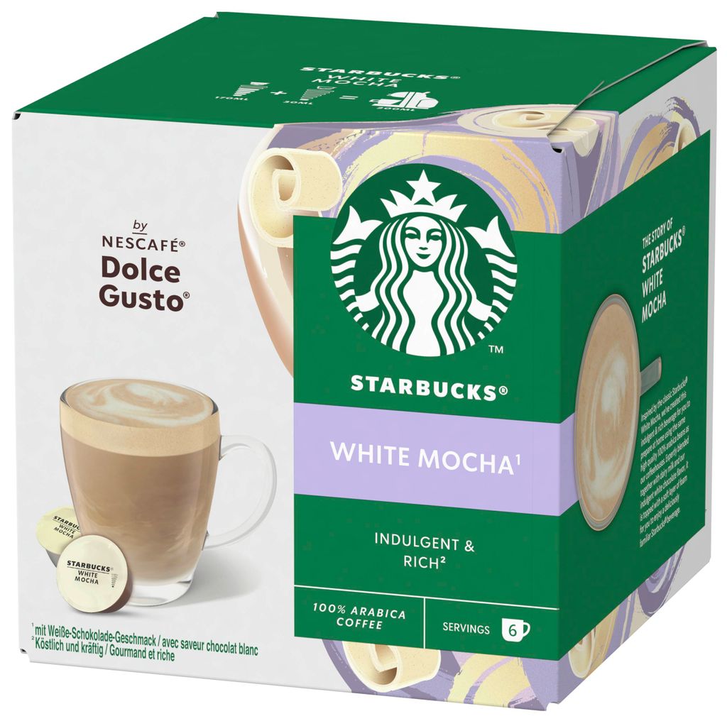 Starbucks White Mocha by Nescafé Dolce Gusto 6+6 Kapseln Produktbild 
